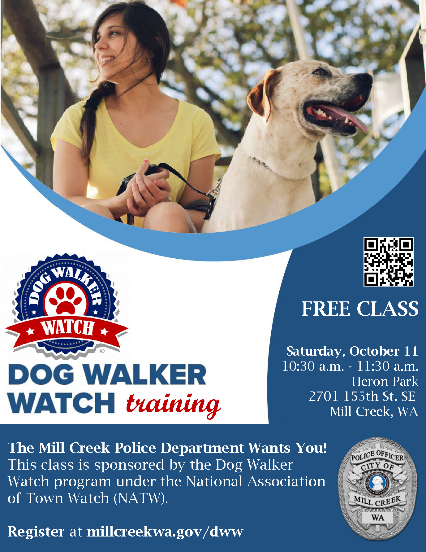 Dog Walker Watch Flyer - October 2025