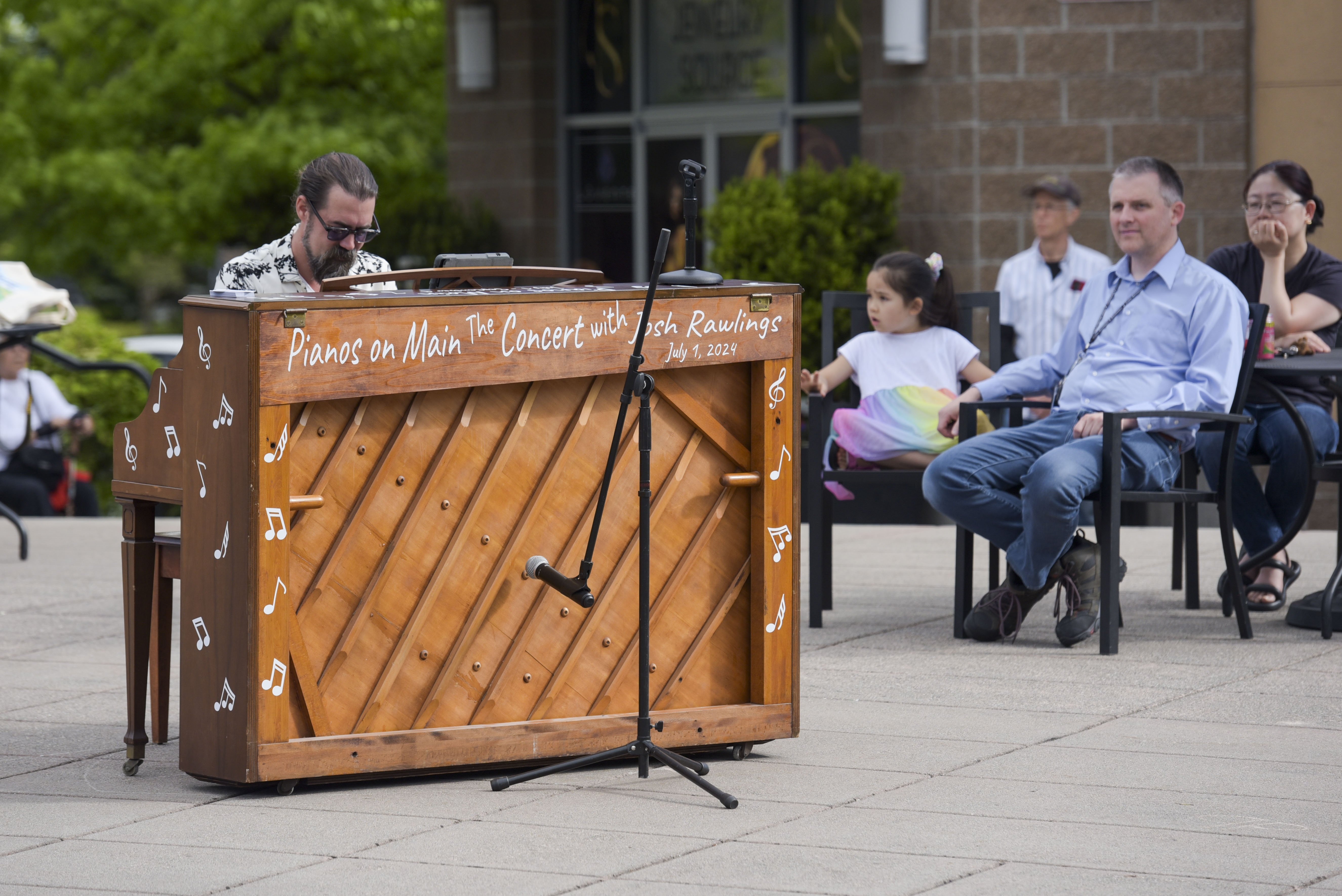 Pianist Josh Rawlings plays during the 2024 Pianos on Main Concert