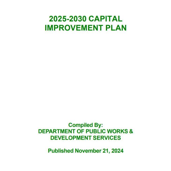 2025-2030 City of Mill Creek Capital Improvement Plan - Compiled by Department of Public Works and Development Services - Published November 21, 2024