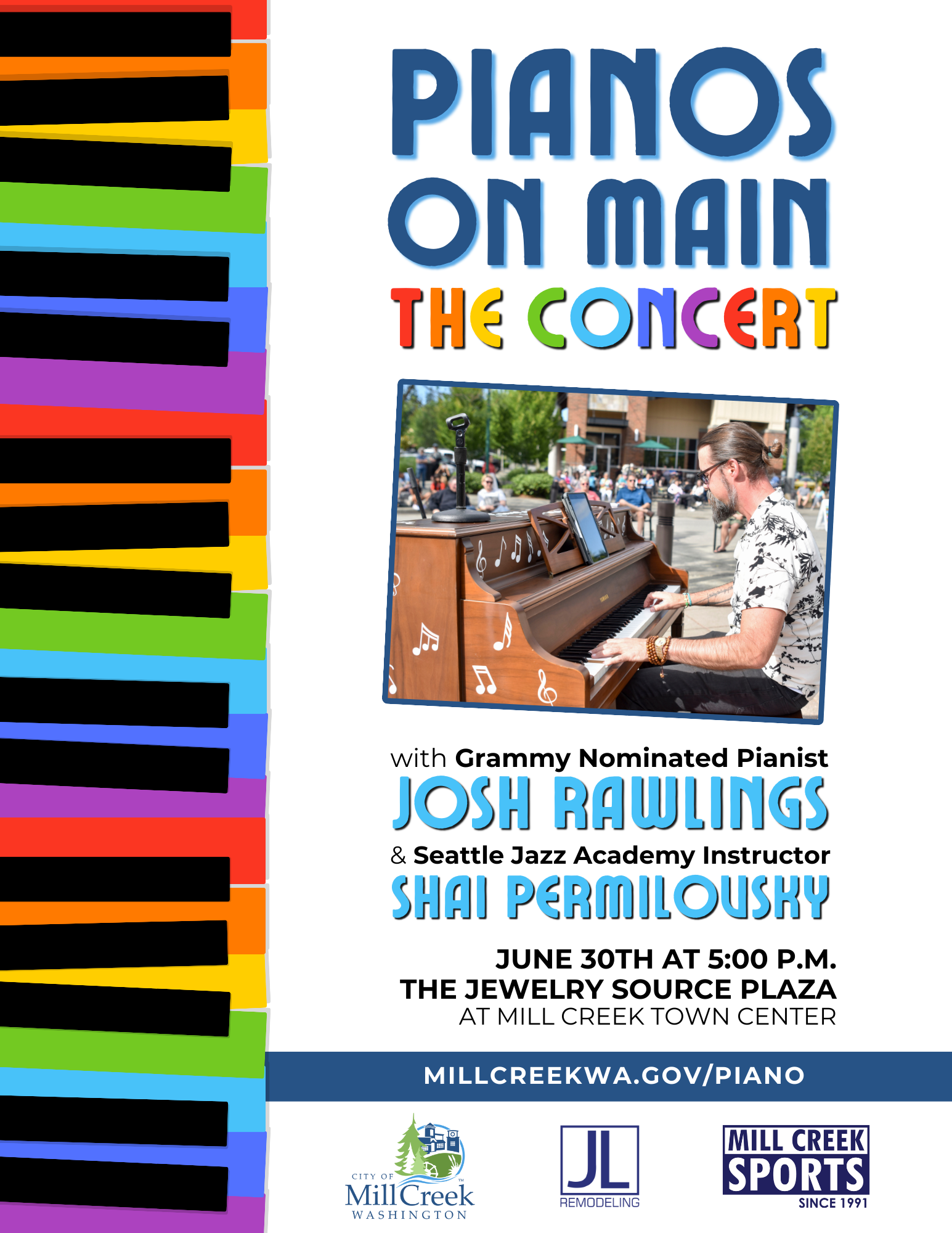 Pianos on Main: The Concert Flyer 2025