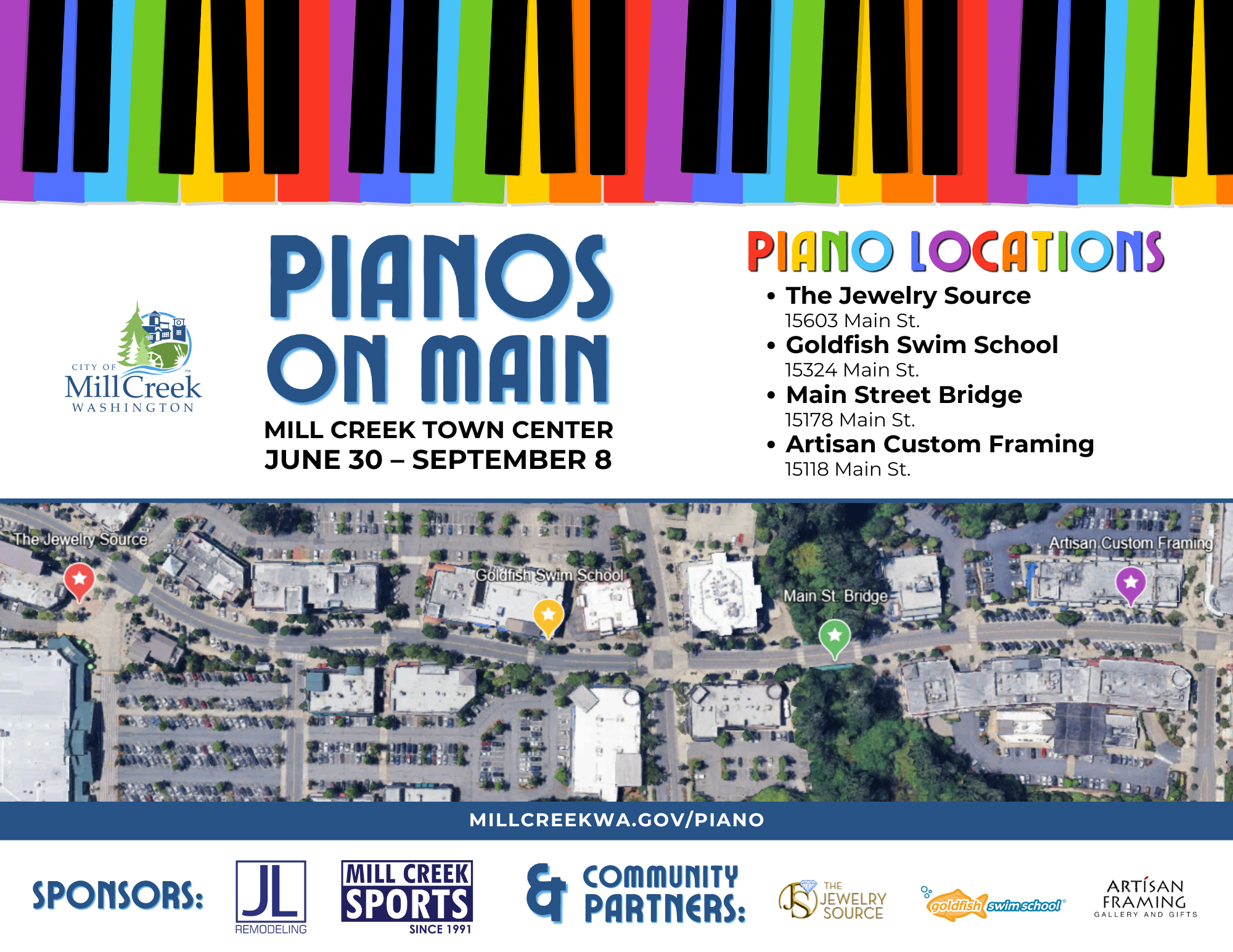 Pianos on Main Locations