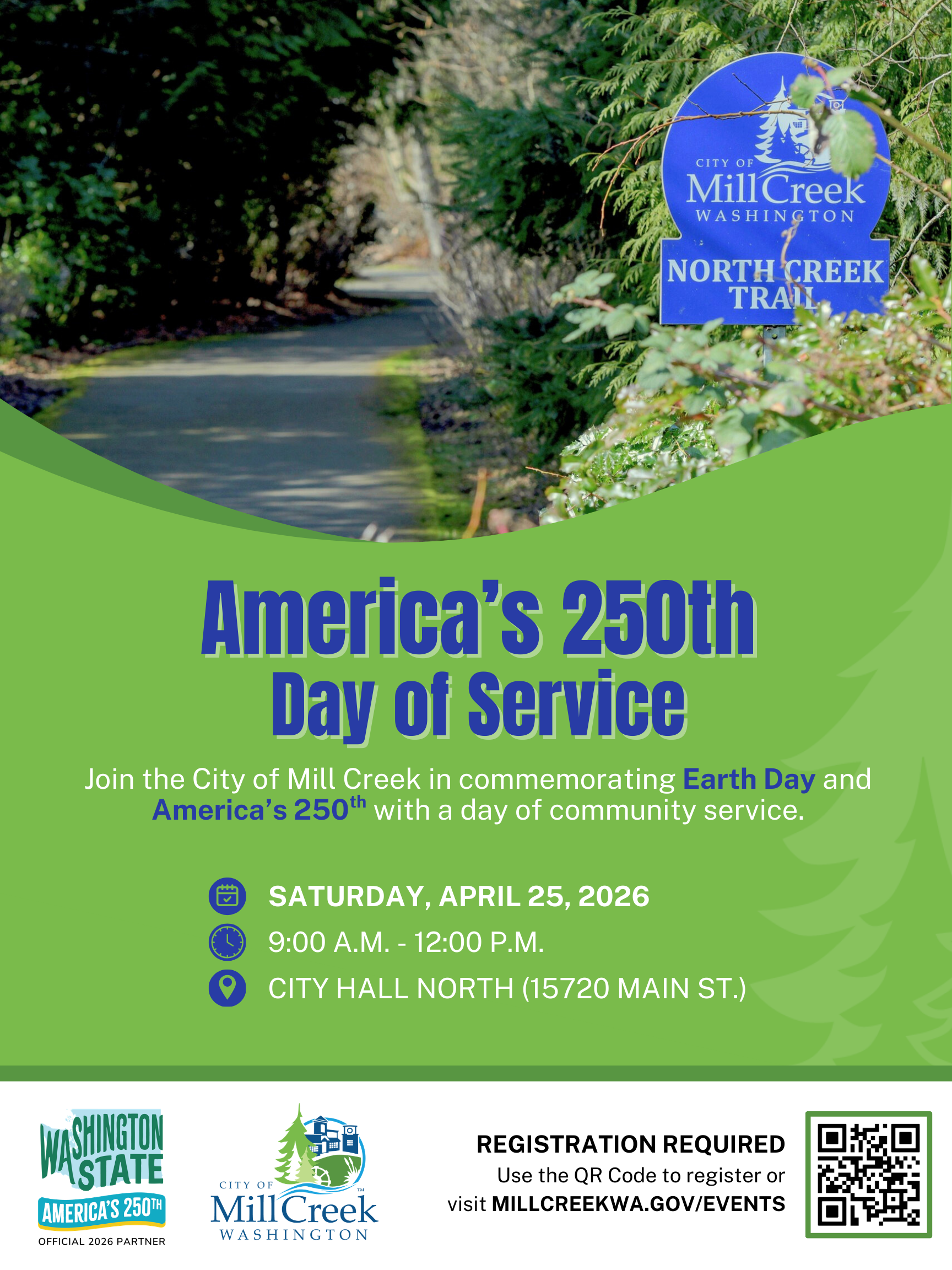 America's 250th Day of Service Earth Day 2026 Flyer