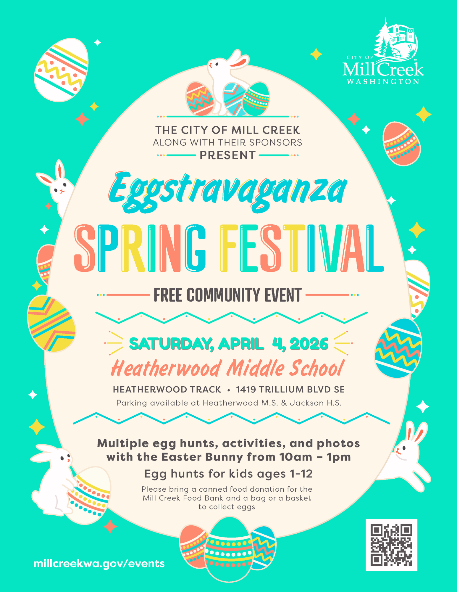 Eggstravaganza Spring Festival 2026 Flyer