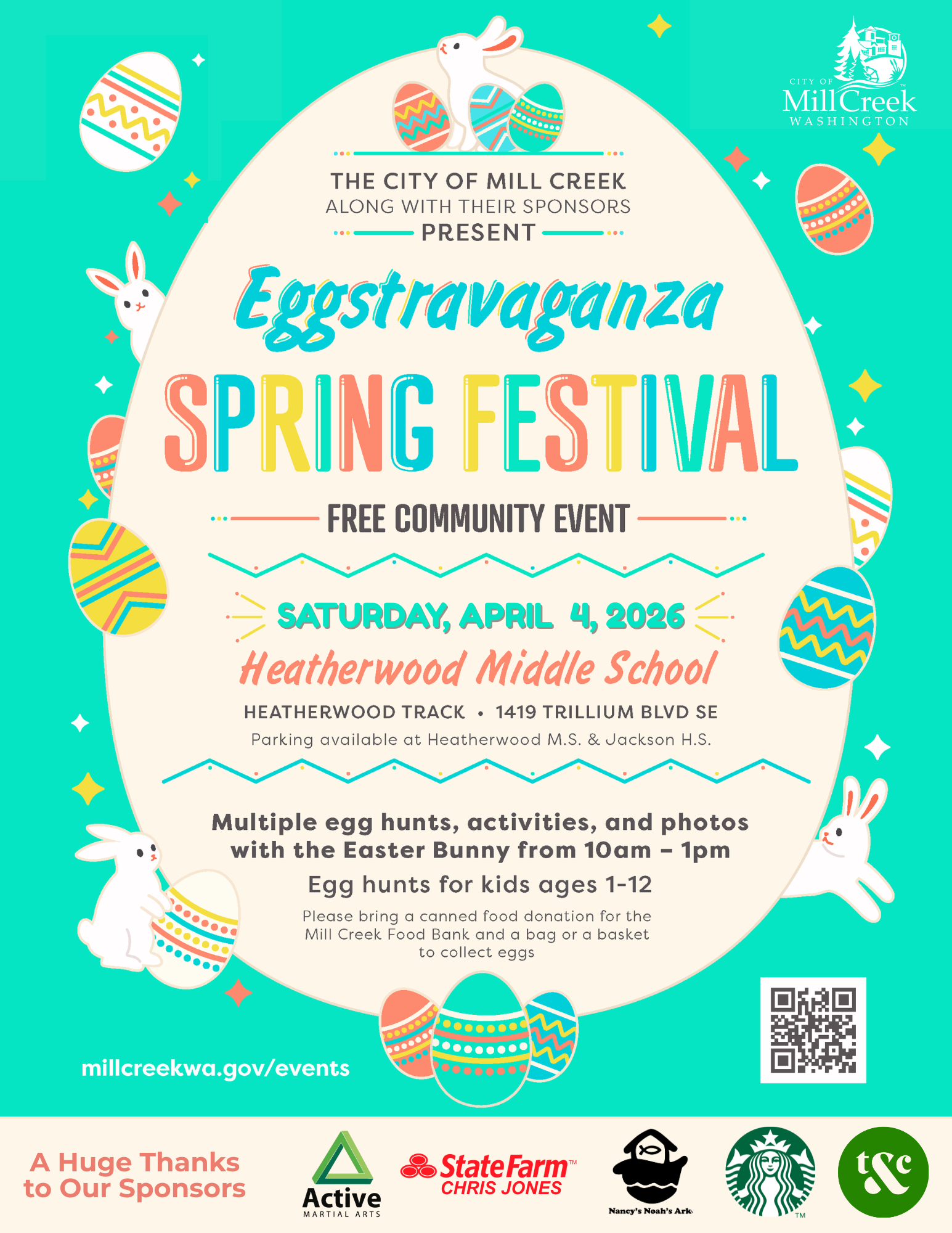 Eggstravaganza Spring Festival 2026 Flyer