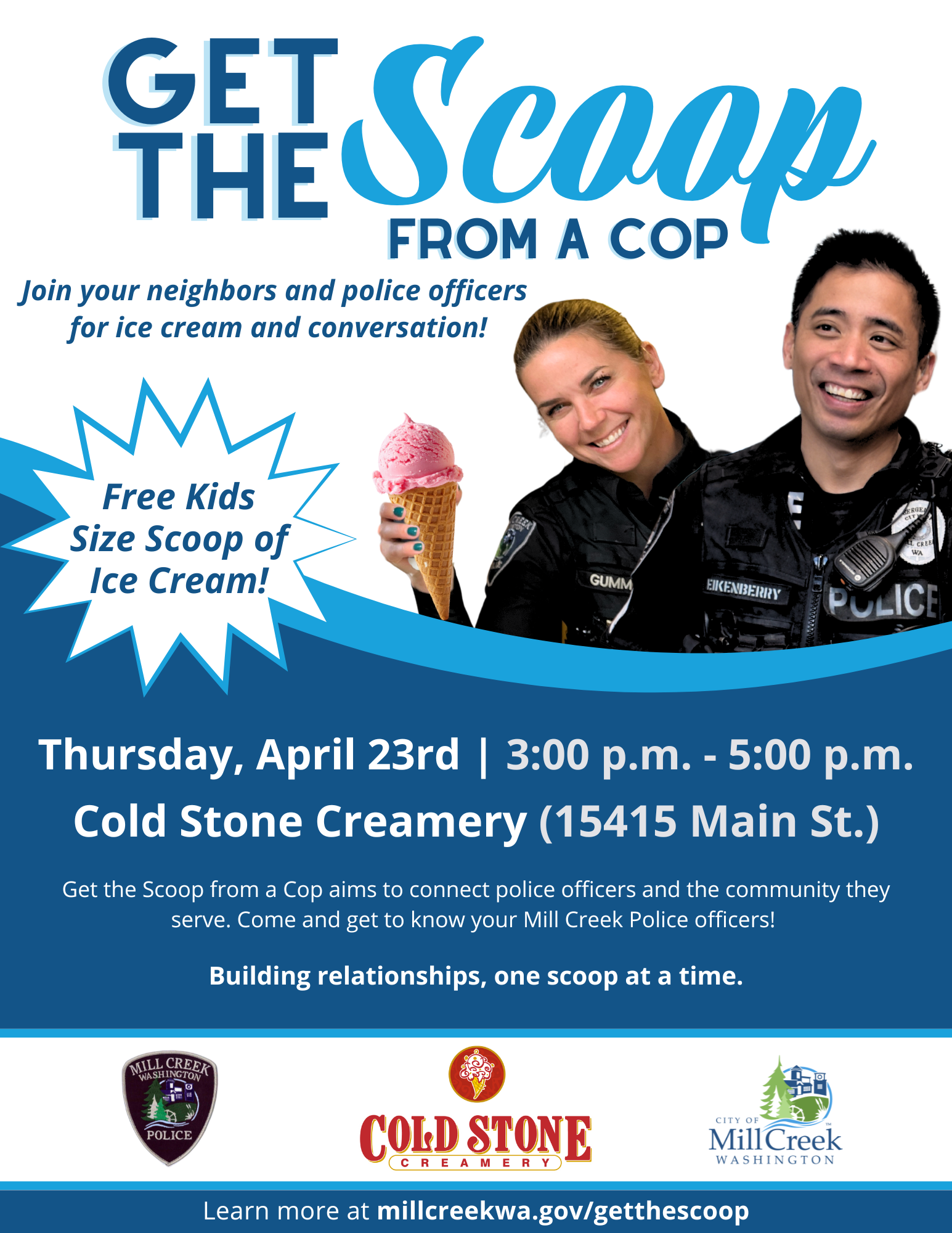 Get the Scoop from a Cop 2026 Flyer