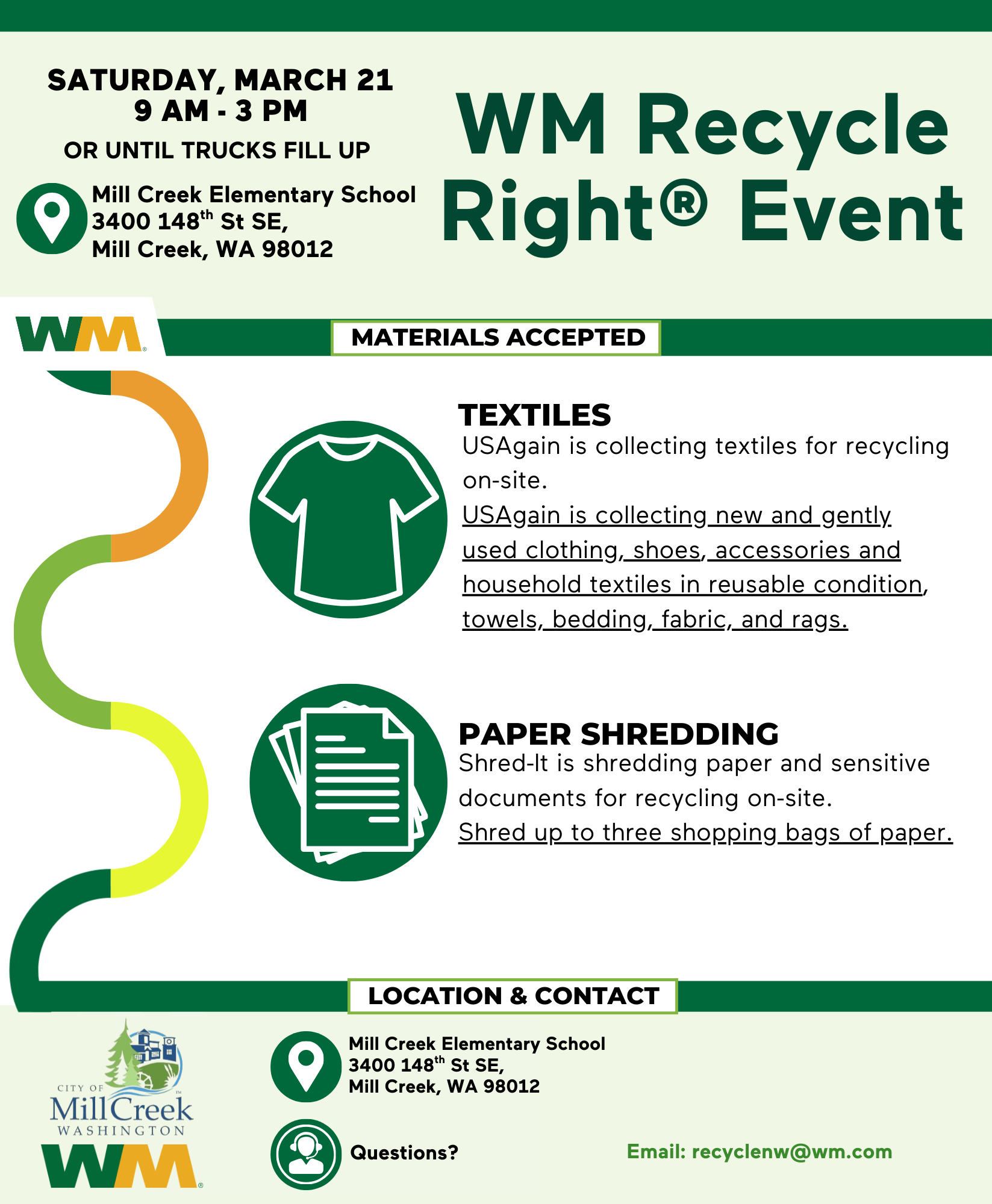 WM Recycle Right Event