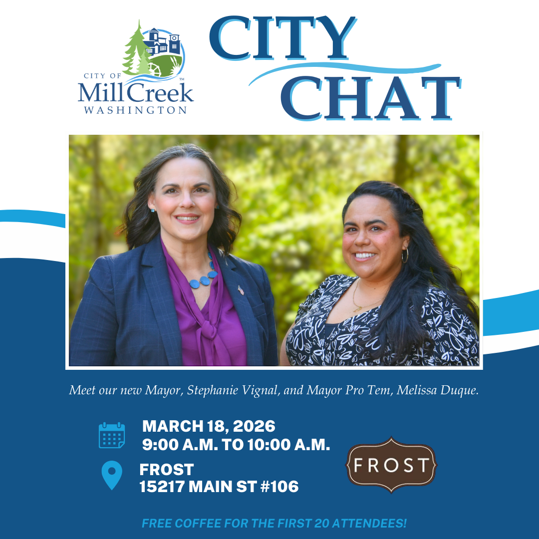 City of Mill Creek - City Chat Flyer, Spring 2026