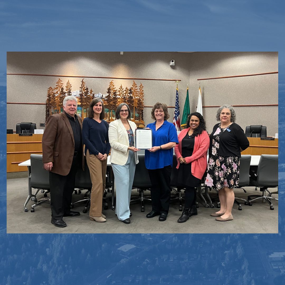 Mill Creek City Council present a proclamation for Music4Life