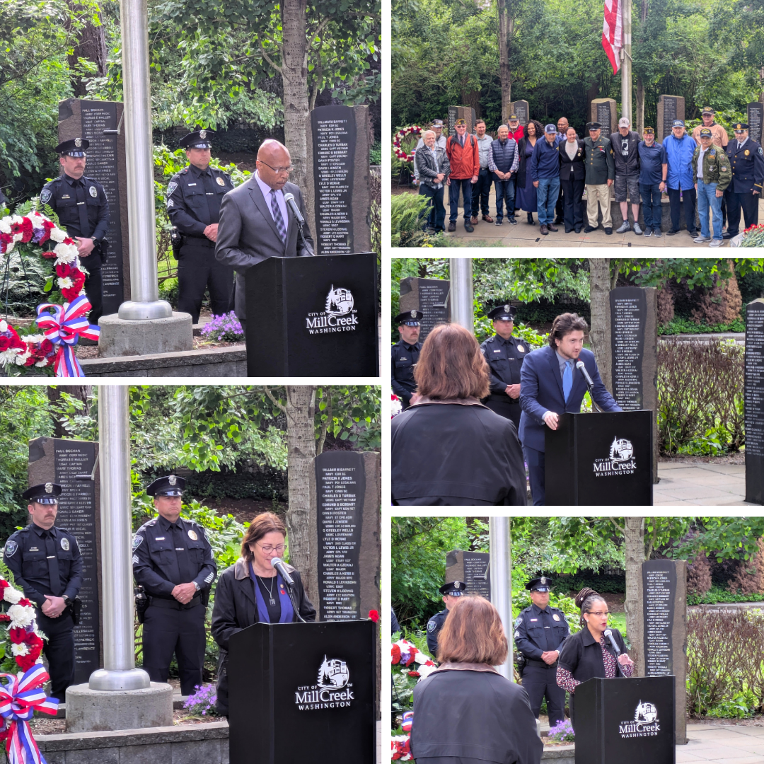 Speakers at the Mill Creek Memorial Day Commemorative Ceremony 2026.