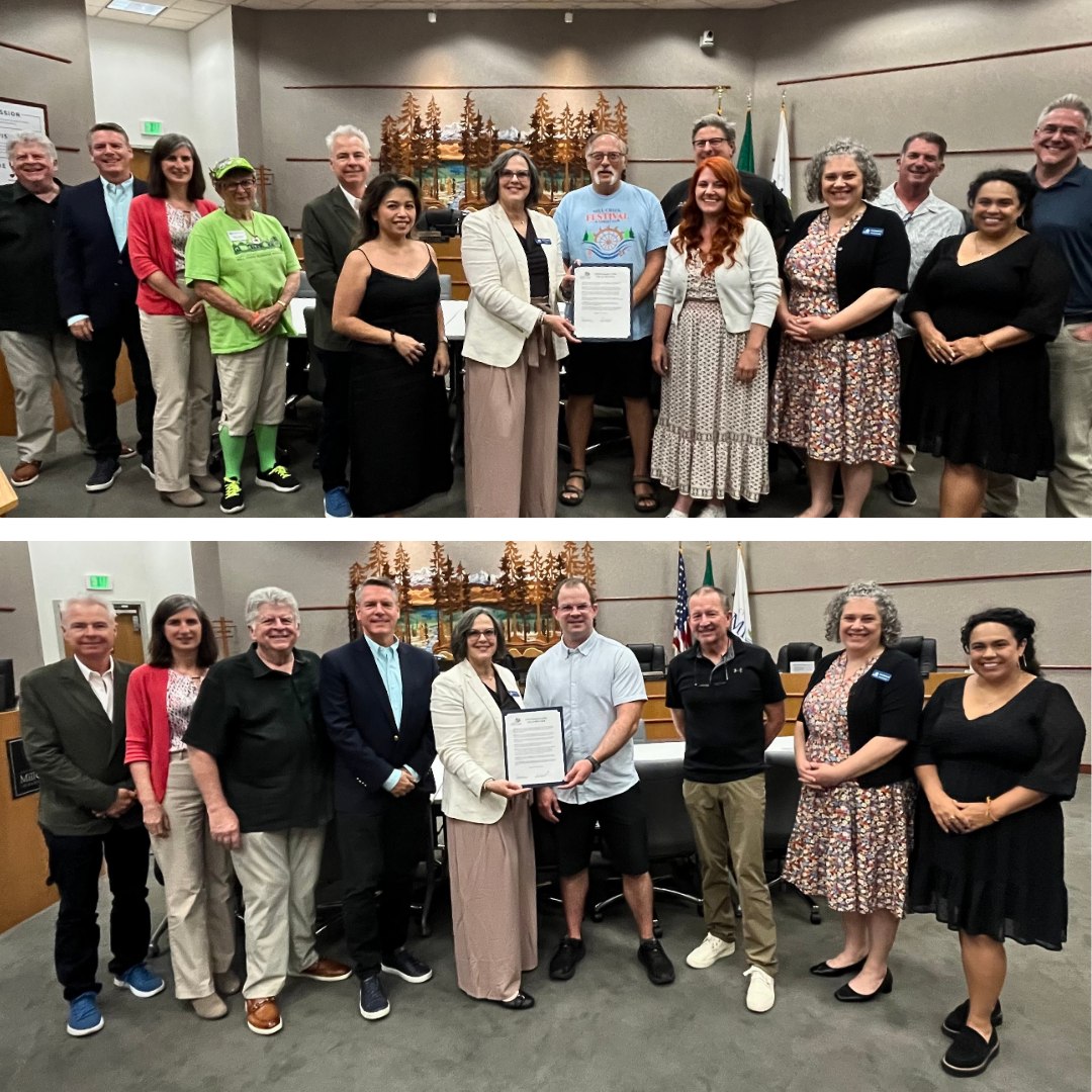 City Council on July 7, 2026 presents proclamations to the Chamber of Commerce and Park & Recreation Board