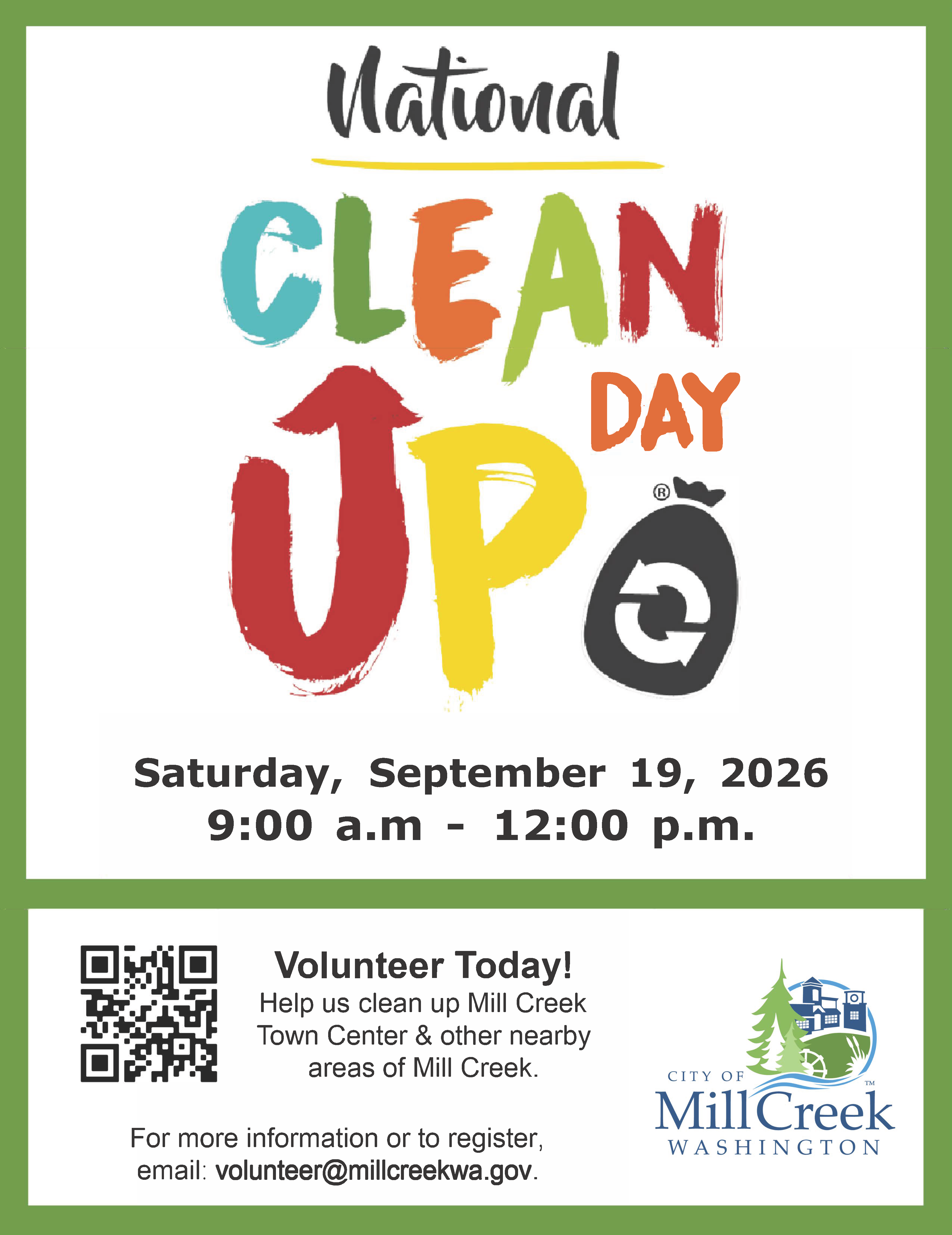 National CleanUp Day 2026 Flyer