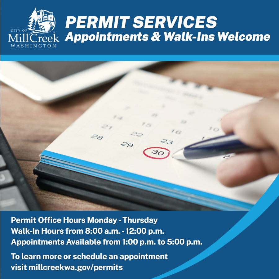Permit Services - Appointments and Walk-Ins Welcome