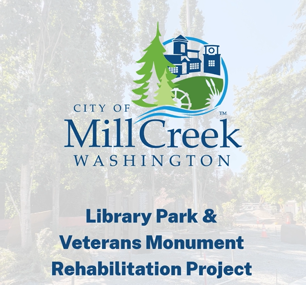 Library Park & Veterans Monument Update