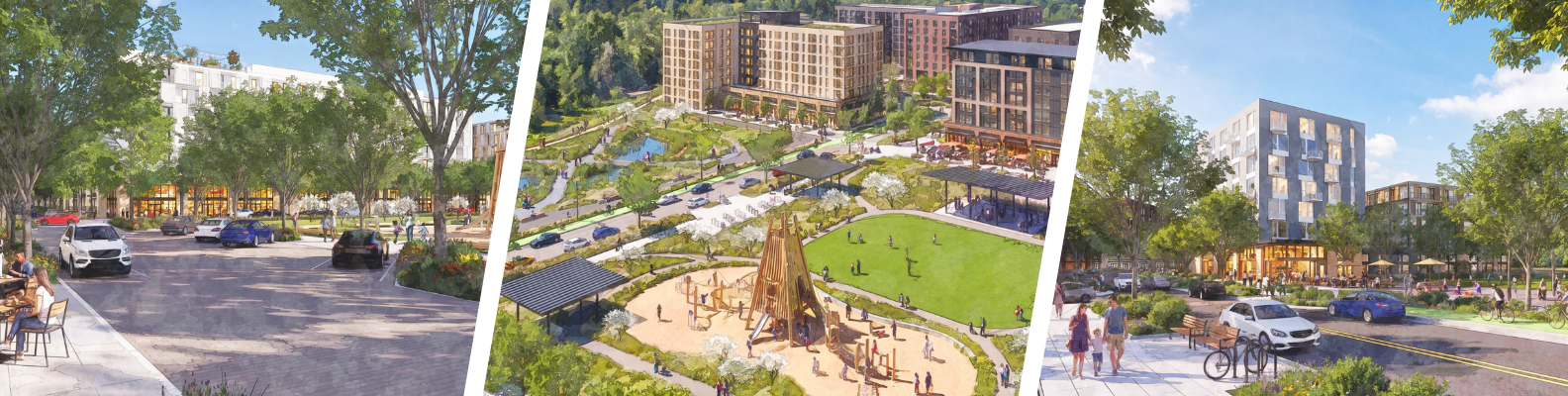 Renderings of potential South Town Cetner redevelopment