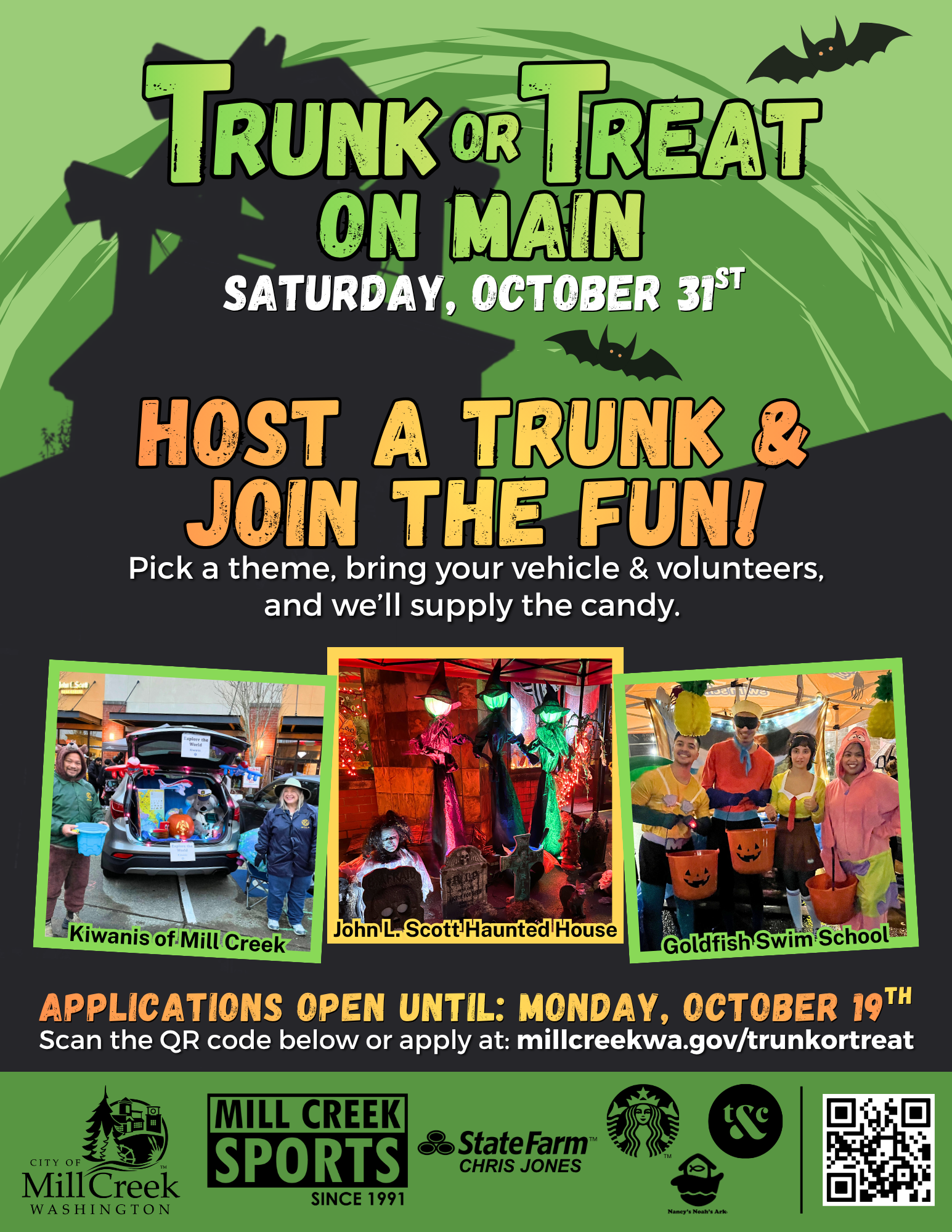 Trunk-or-Treat on Main - Saturday, October 31st, 2026 - Host a Trunk and Join the Fun!
