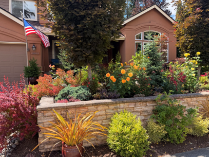 A house and garden, winner of a Great Garden Award. 