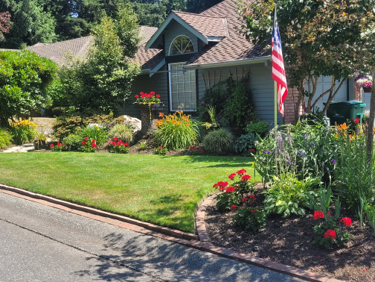 A house and garden, winner of a Great Garden Award. 