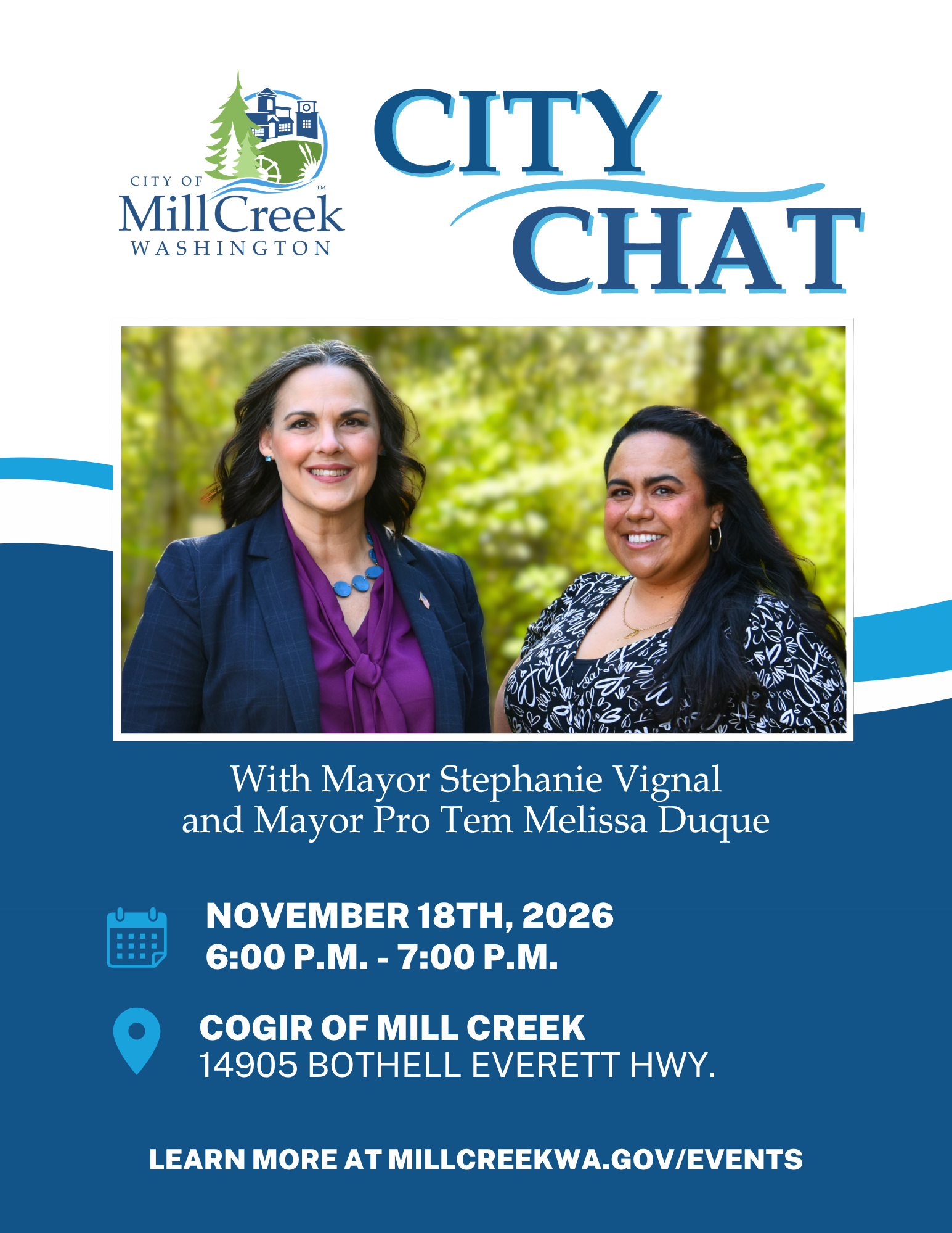 City Chat with Mayor Stephanie Vignal and Mayor Pro Tem Melissa Duque