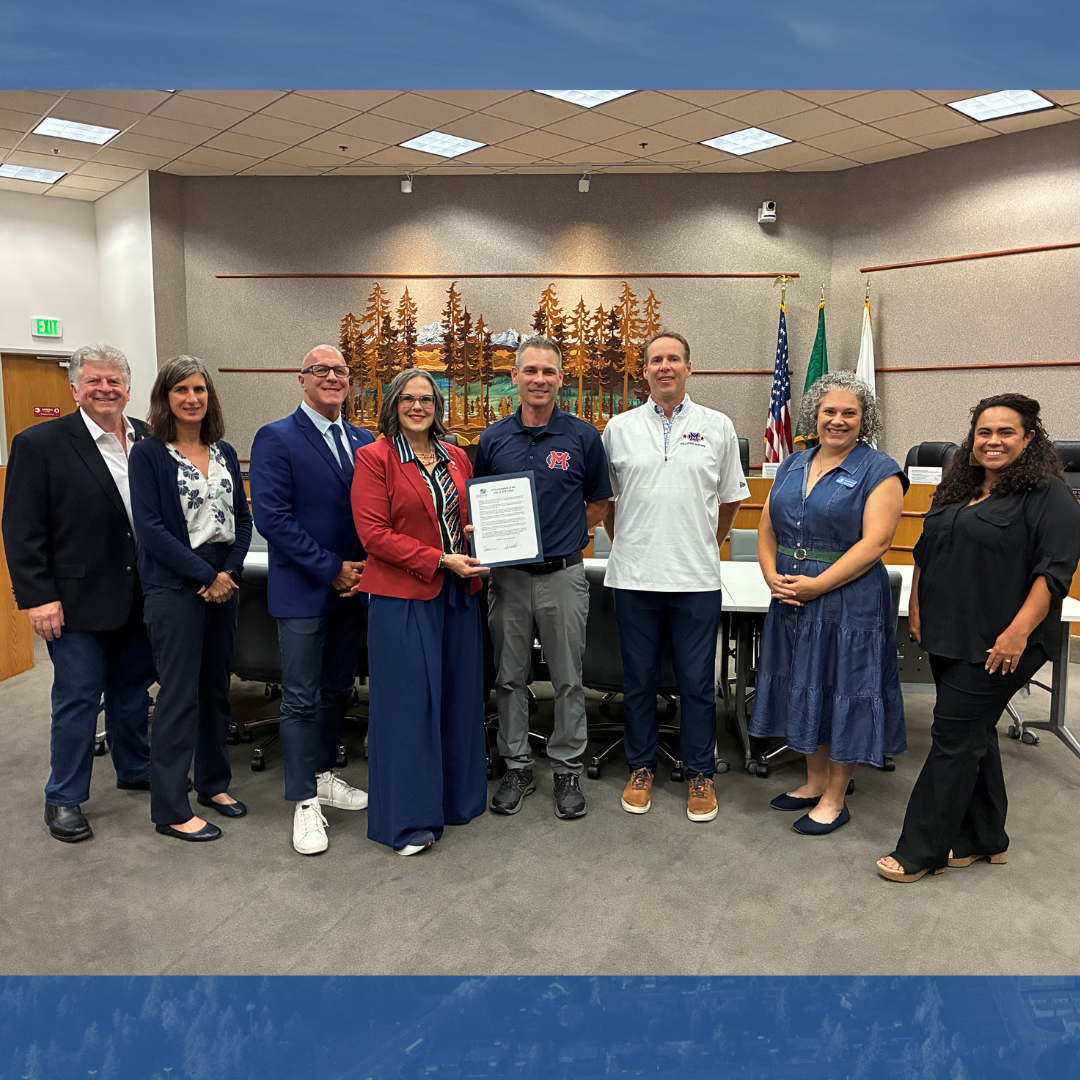 City Council presents Mill Creek Little League Day proclamation.