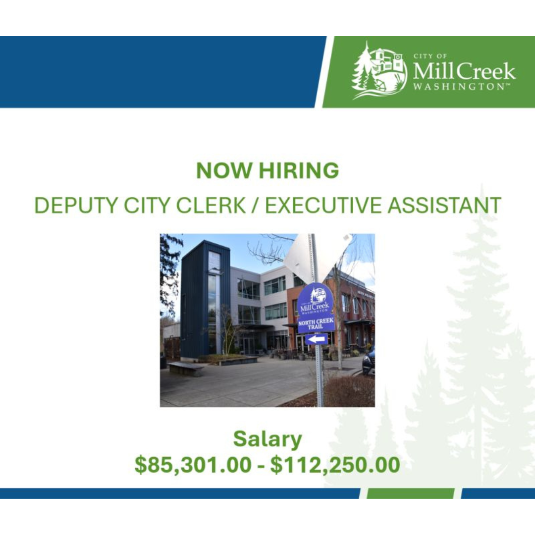 Now Hiring: Deputy City Clerk / Executive Assistant