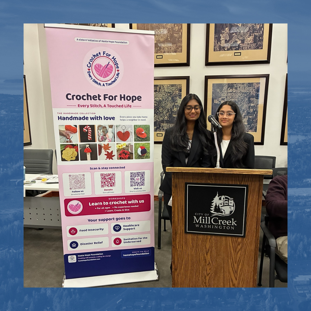 City Council Recap from October 13, 2026 featuring a presentation by Crochet for Hope about their October 11th workshop.