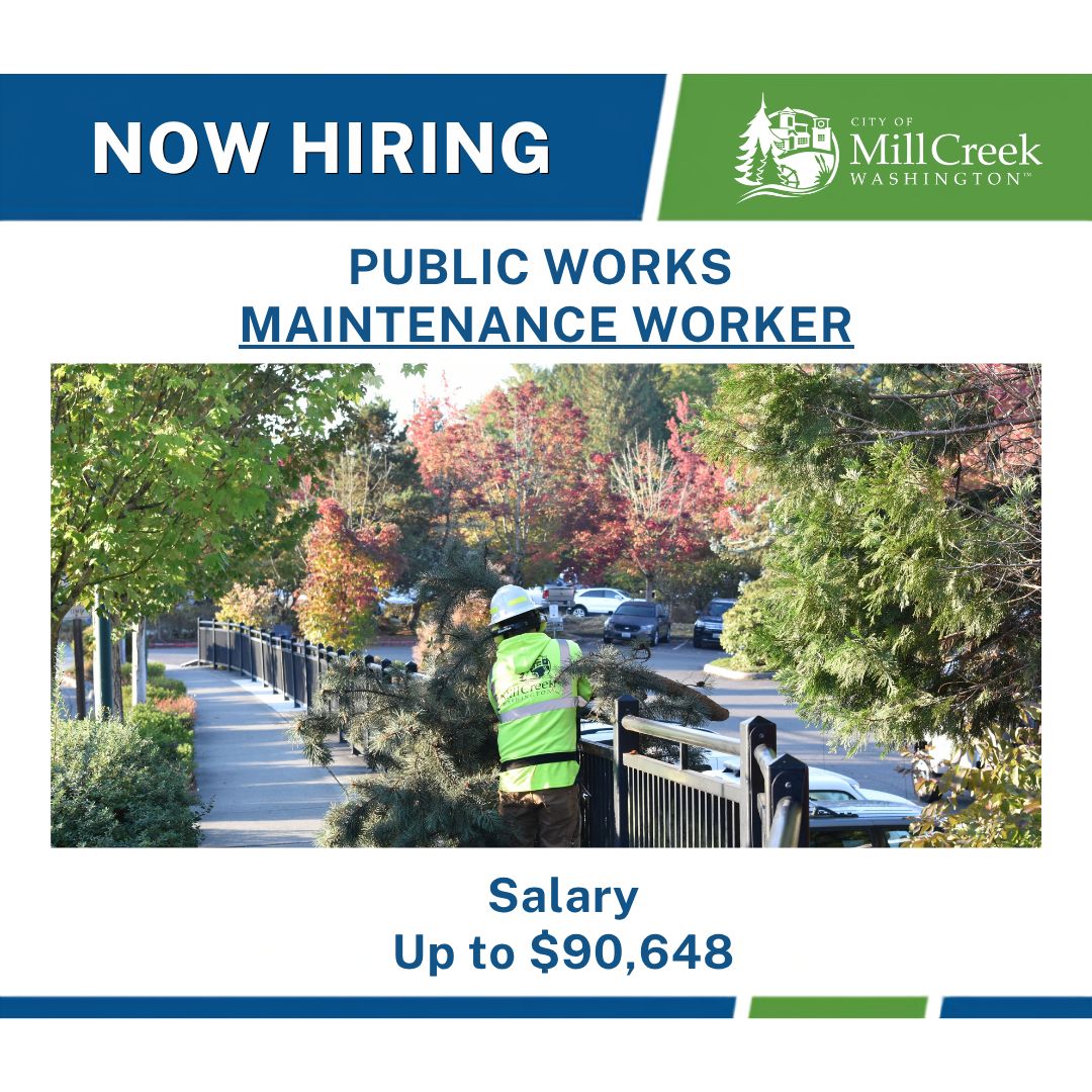 Now Hiring: Public Works Maintenance Worker