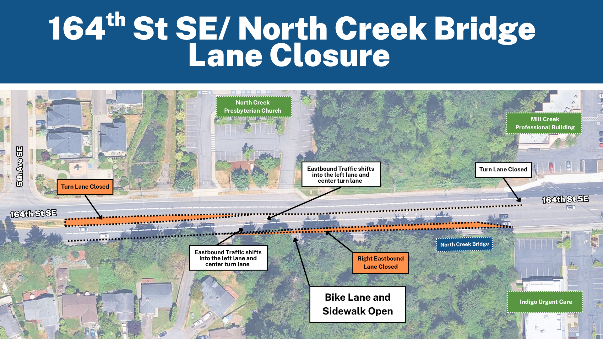 North Creek Bridge Lane Closure