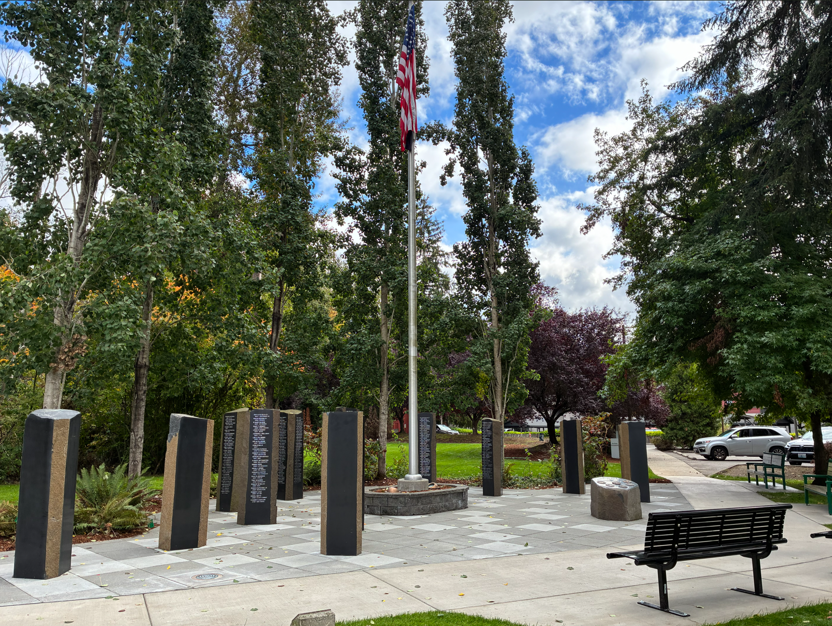 Veterans Monument after renovations